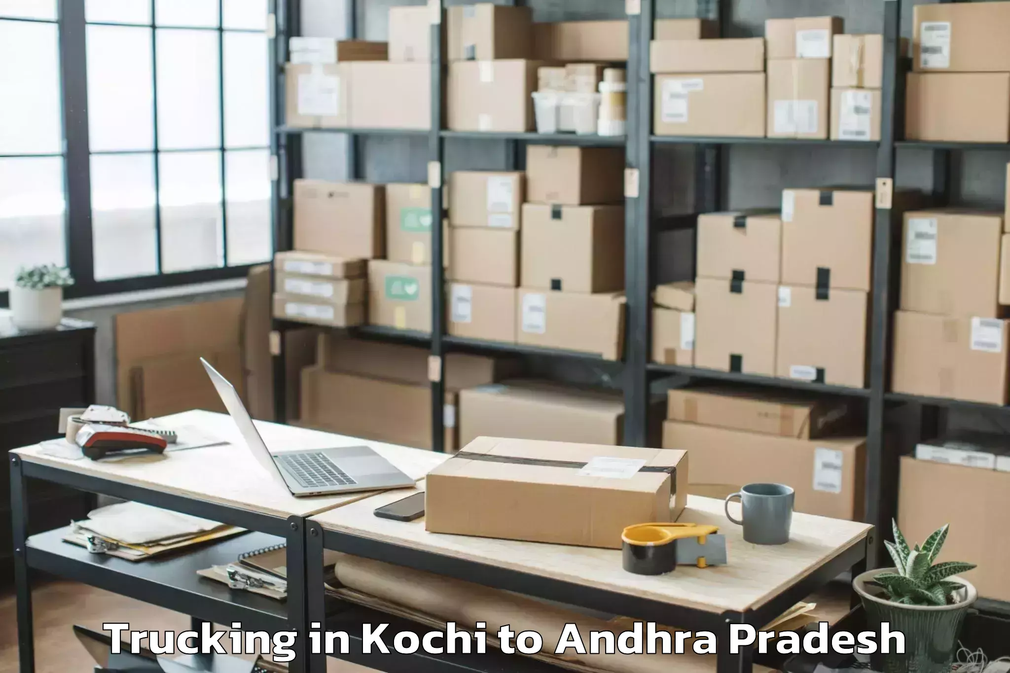 Expert Kochi to Vidyanagar Nellore Trucking